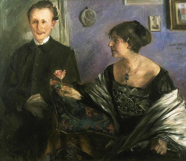 Lovis Corinth Portrait of the writer Georg Hirschfeld and his wife Ella Sweden oil painting art